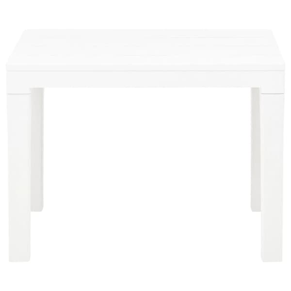 Trädgårdsbänkar 2 st vit plast - Trädgårdsbänk - Trädgårdsbänkar - Home & Living
