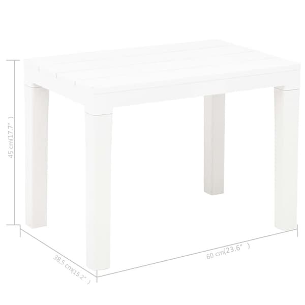 Trädgårdsbänkar 2 st vit plast - Trädgårdsbänk - Trädgårdsbänkar - Home & Living