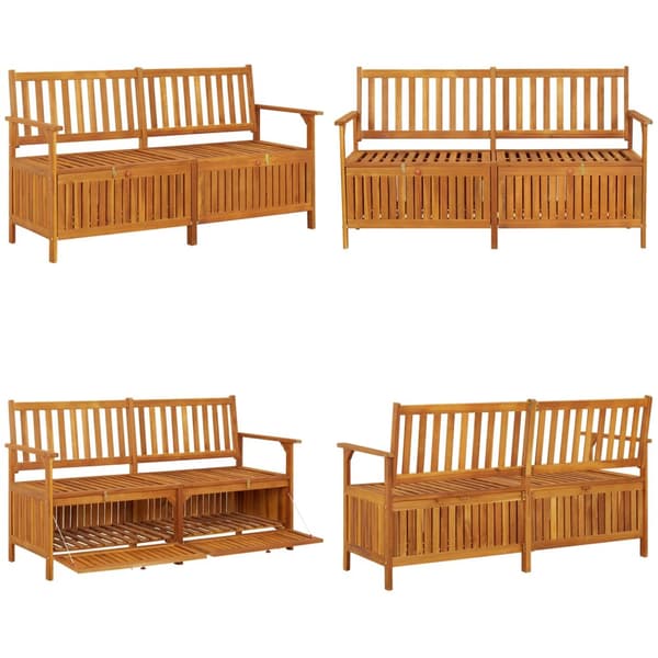 Säilytyspenkki 148 cm täysi akaasiapuu - Penkki - Penkit - Home & Living