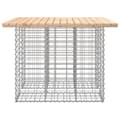 Miniatyrbillede 5 af 9: Havebænk med gabiondesign 100x102x72 cm massivt fyrretræ - Havebænk - Havebænke - Home & Living