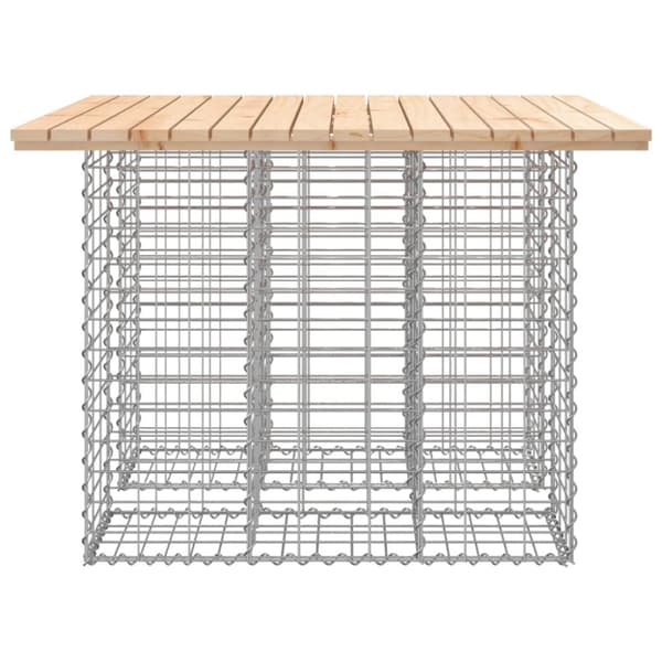 Havebænk med gabiondesign 100x102x72 cm massivt fyrretræ - Havebænk - Havebænke - Home & Living