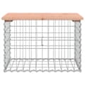 Miniatyrbillede 4 af 9: Havebænk med gabiondesign 63x44x42 cm massivt douglasgran - Havebænk - Havebænke - Home & Living