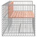 Miniatyrbild 5 av 9: Trädgårdsbänk gabion-design 143x71x65,5 cm massivt douglasträ - Trädgårdssoffa -trädgård Soffa - Trädgårdssoffor - Home & Living