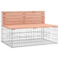 Miniatyrbillede 6 af 10: Havebænk med gabiondesign 347x71x65,5 cm massivt douglasgran - Havebænk - Havebænke - Home & Living