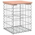 Miniatyrbild 3 av 9: Trädgårdsbänk gabion-design 33x31x42 cm massivt douglasträ - Trädgårdssoffa -trädgård Soffa - Trädgårdssoffor - Home & Living