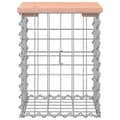 Miniatyrbild 4 av 9: Trädgårdsbänk gabion-design 33x31x42 cm massivt douglasträ - Trädgårdssoffa -trädgård Soffa - Trädgårdssoffor - Home & Living