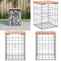 Miniatyrbild 1 av 9: Trädgårdsbänk gabion-design 33x31x42 cm massivt douglasträ - Trädgårdssoffa -trädgård Soffa - Trädgårdssoffor - Home & Living