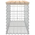 Miniatyrbillede 5 af 9: Havebænk med gabiondesign 103x31,5x42 cm massivt fyrretræ - Havebænk - Havebænke - Home & Living