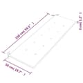 Miniatyrbild 10 av 10: Bataviabänk med blå dyna 150 cm massiv teak - Trädgårdsbänk - Trädgårdsbänkar - Home & Living