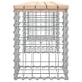 Miniatyrbild 5 av 9: Trädgårdsbänk gabion-design 203x31x42 cm massiv furu - Trädgårdssoffa -trädgård Soffa - Trädgårdssoffor - Home & Living