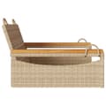 Miniatyrbillede 4 af 9: vidaXL gyngebænk 63x62x40 cm polyrattan beige