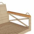 Miniatyrbild 7 av 9: vidaXL Gungbänk beige 109x62x40 cm konstrotting