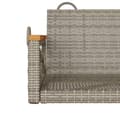 Miniatyrbillede 8 af 9: vidaXL gyngebænk 63x62x40 cm polyrattan grå