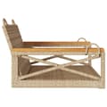 Miniatyrbillede 4 af 9: vidaXL gyngebænk 63x62x40 cm polyrattan beige
