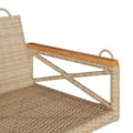 Miniatyrbillede 6 af 9: vidaXL gyngebænk 63x62x40 cm polyrattan beige