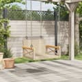 Miniatyrbillede 2 af 9: vidaXL gyngebænk 63x62x40 cm polyrattan beige