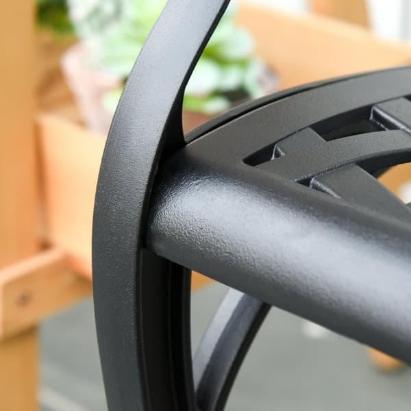 Rootz 2-personers aluminium havebænk - Udendørs bænk - Patio siddepladser - Vejrbestandig - Elegant design - Komfort og støtte - 102,5W x 61D x 84H cm