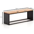 Miniatyrbild 4 av 7: Rootz Modern Design Bänk - Träsits - Paneler med stenutseende - Handgjorda - Kompakt form - Anti-halk fötter - 120 cm x 45 cm x 35 cm
