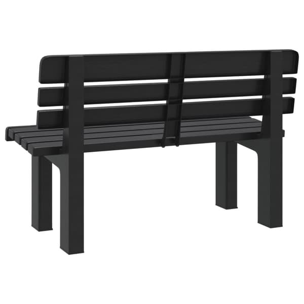 vidaXL Puutarhapenkki antrasiitti 110x52x71 cm polypropeeni