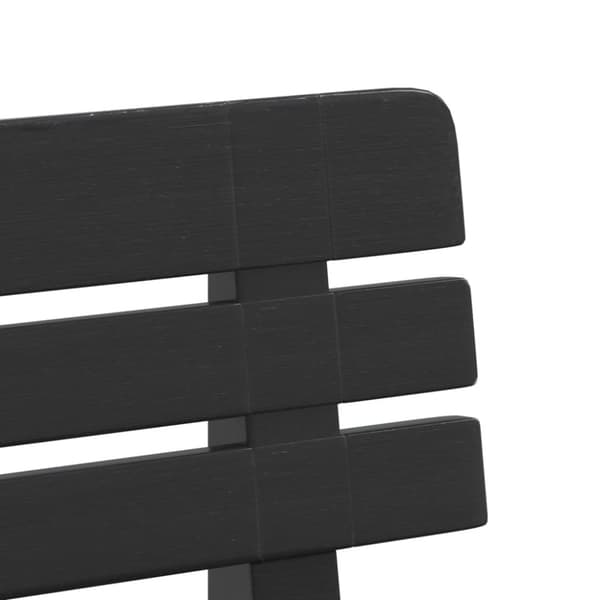 vidaXL Puutarhapenkki antrasiitti 110x52x71 cm polypropeeni