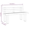 Pikkukuva 9 / 9: vidaXL Puutarhapenkki antrasiitti 110x52x71 cm polypropeeni