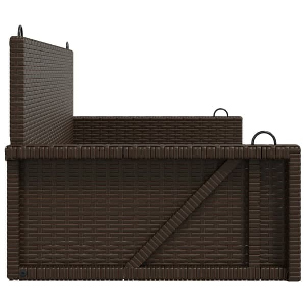 vidaXL Huskebenk brun 119x56x48 cm polyrotting