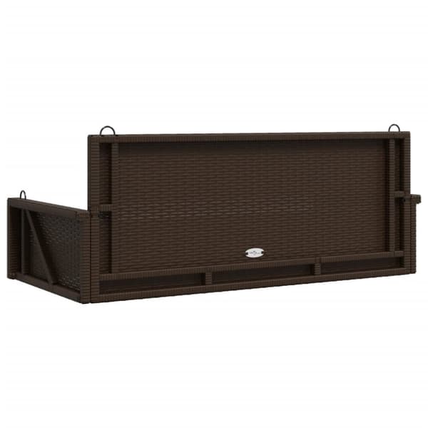 vidaXL gyngebænk 119x56x48 cm polyrattan beige