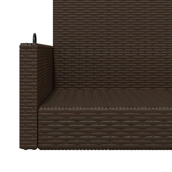 vidaXL gyngebænk 119x56x48 cm polyrattan beige