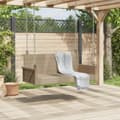 Miniatyrbillede 3 af 9: vidaXL gyngebænk 119x56x48 cm polyrattan beige