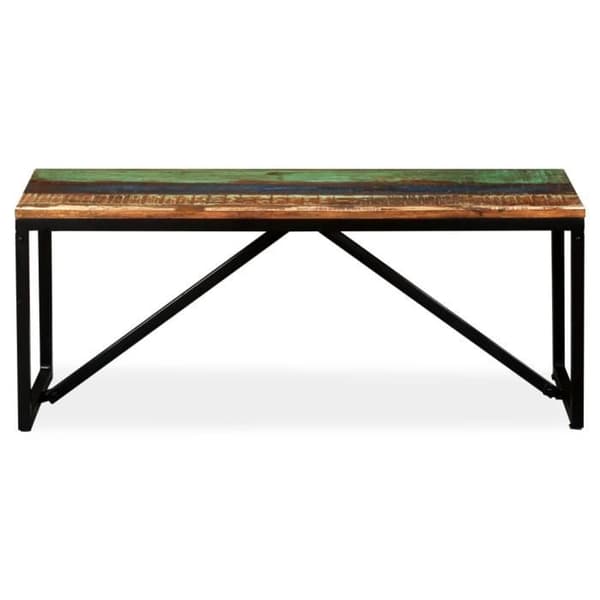 MVS Bänk 110 x 35 x 45 cm Massivt återvunnet trä ®Contemporary®UUYXLF®
