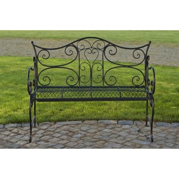 Trädgårdsbänk - CLP - TARA - 113 x 47 x 89 cm - Metall - 5 färger tillgängliga