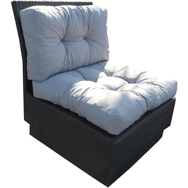 Ambientehome Ambient home Set med 2 ryggkuddar för EUROPA Trädgårdsmöbler Ljusgrå 60 x 60 x 10 cm - 90405