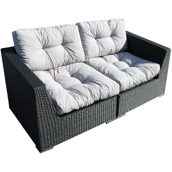Ambientehome Ambient home Set med 2 ryggkuddar för EUROPA Trädgårdsmöbler Ljusgrå 60 x 60 x 10 cm - 90405