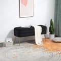 Miniatyrbild 1 av 4: Förvaringspall, sängbord i sovrummet, stoppad förvaringspall, stoppad entrépall, vardagsrum, svart
