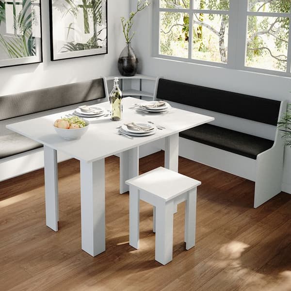 Vicco Roman Matsalsbänk, Vit, 136 x 42 cm
