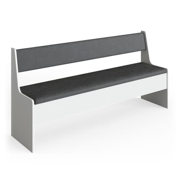 Vicco Roman Hörnbänk, Vit, 166 x 42 cm
