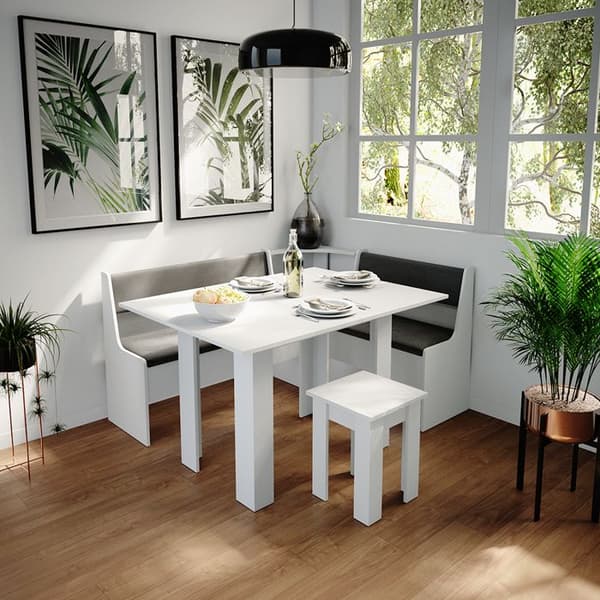 Vicco Roman Matsalsbänk, Vit, 76 x 42 cm