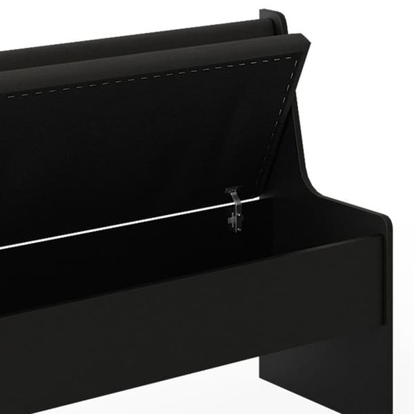 Romersk matsal hörnsbänk, 106,6 x 41,5 cm, Svart, Vicco