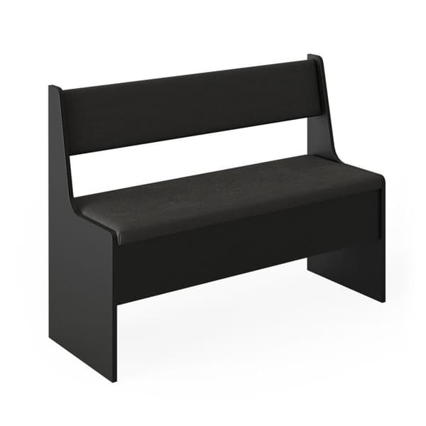 Romersk matsal hörnsbänk, 106,6 x 41,5 cm, Svart, Vicco