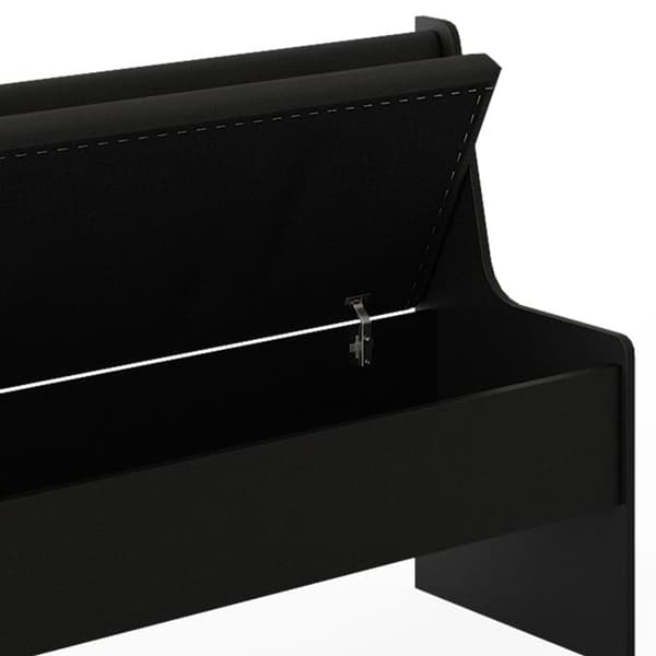 Romersk matsal hörnsbänk, 136,6 x 41,5 cm, Svart, Vicco