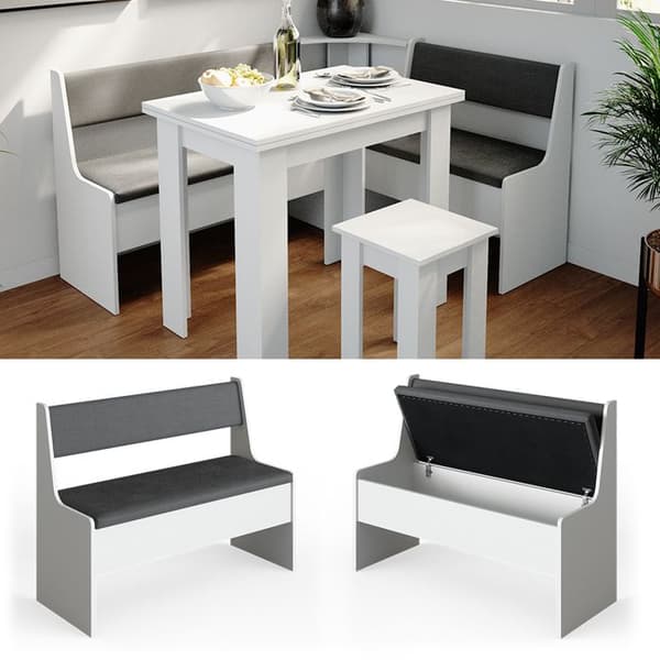 Vicco Roman Matsalsbänk, Vit, 106 x 42 cm