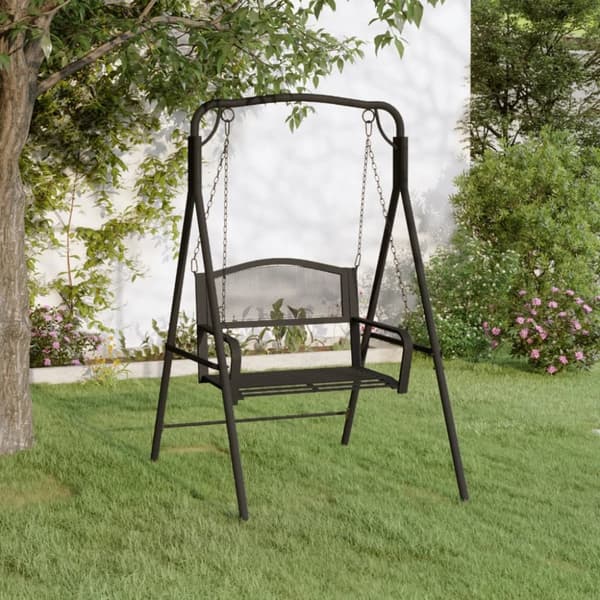 Hammock 124 cm svart stål