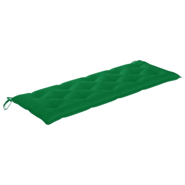 Stapelbar trädgårdsbänk med dyna 159 cm massiv teak