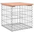 Miniatyrbild 2 av 2: Trädgårdsbänk gabion-design 43x44x42 cm massivt douglasträ