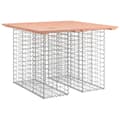 Miniatyrbild 2 av 2: Trädgårdsbänk gabion-design 100x102x72 cm massivt douglasträ