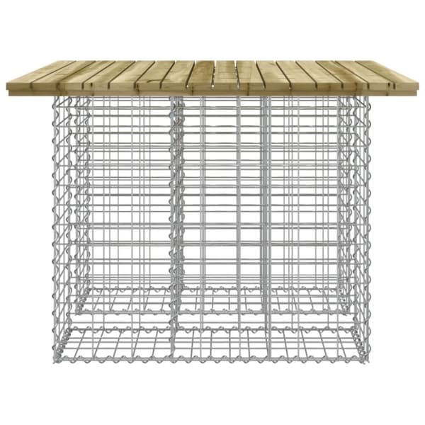 Trädgårdsbänk gabion-design 100x102x72 cm impregnerad furu