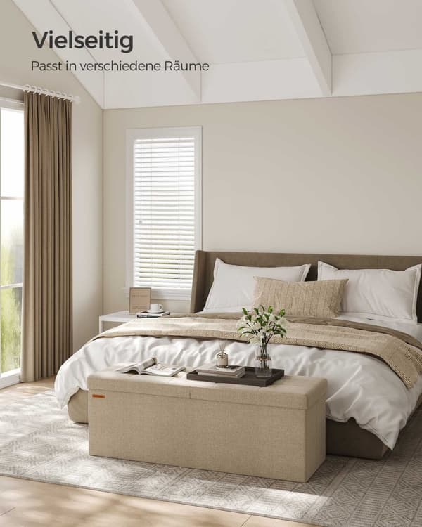 Sofa - Med lagerplads - 38 × 110 × 38 cm - Kamelbrun
