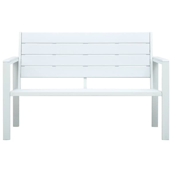 Trädgårdsbänk 120 cm HDPE träutseende