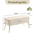 Miniatyrbild 4 av 4: Förvaringspall, sängbord i sovrummet, stoppad förvaringspall, stoppad entrépall, vardagsrum, vit