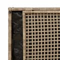 Miniatyrbillede 10 af 11: vidaXL udendørs opbevaringsbænk med hynde 100 cm polyrattan beige